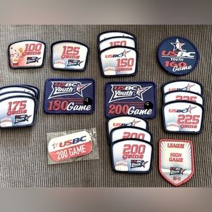 USBC HIGH GAME PATCHES LOT OF 19 & (QTY 1) KEYCHAIN